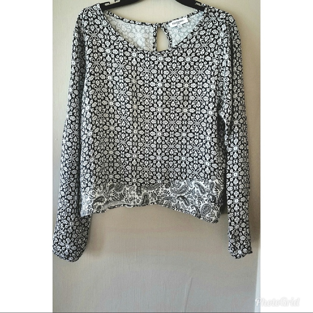 Long sleeve Printed Top